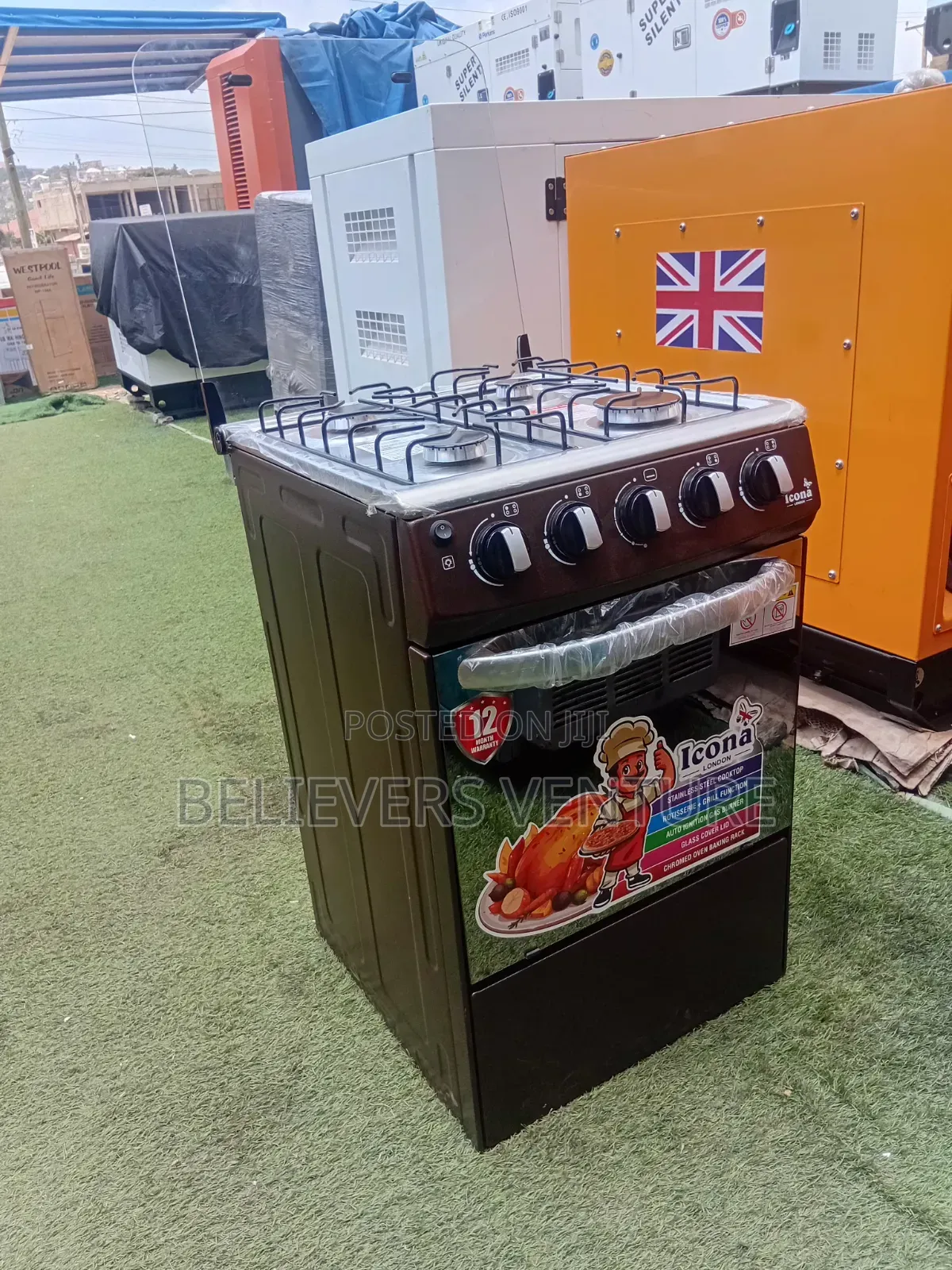 Icona 4 Burners Gas Cooker – Elegant, Durable Built for Daily Use