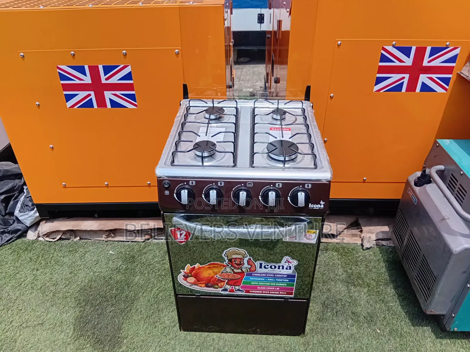 Icona 4 Burners Gas Cooker – Powerful Performance for Every Meal