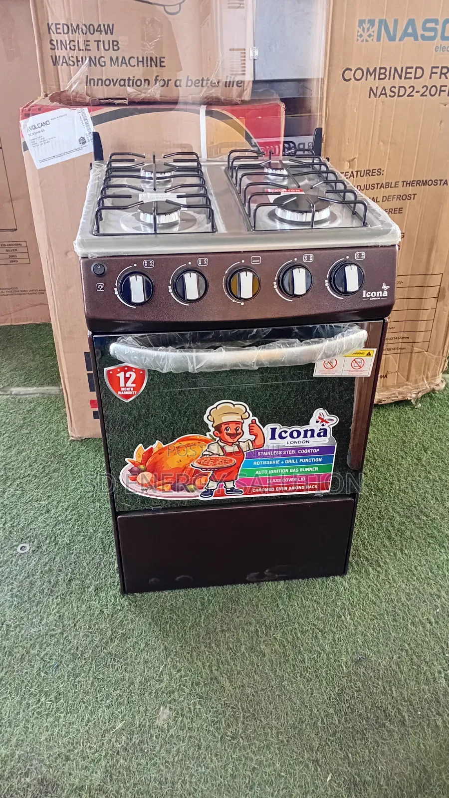 Icona 4-Burner Gas Cooker – Quality Cooking You Can Trust