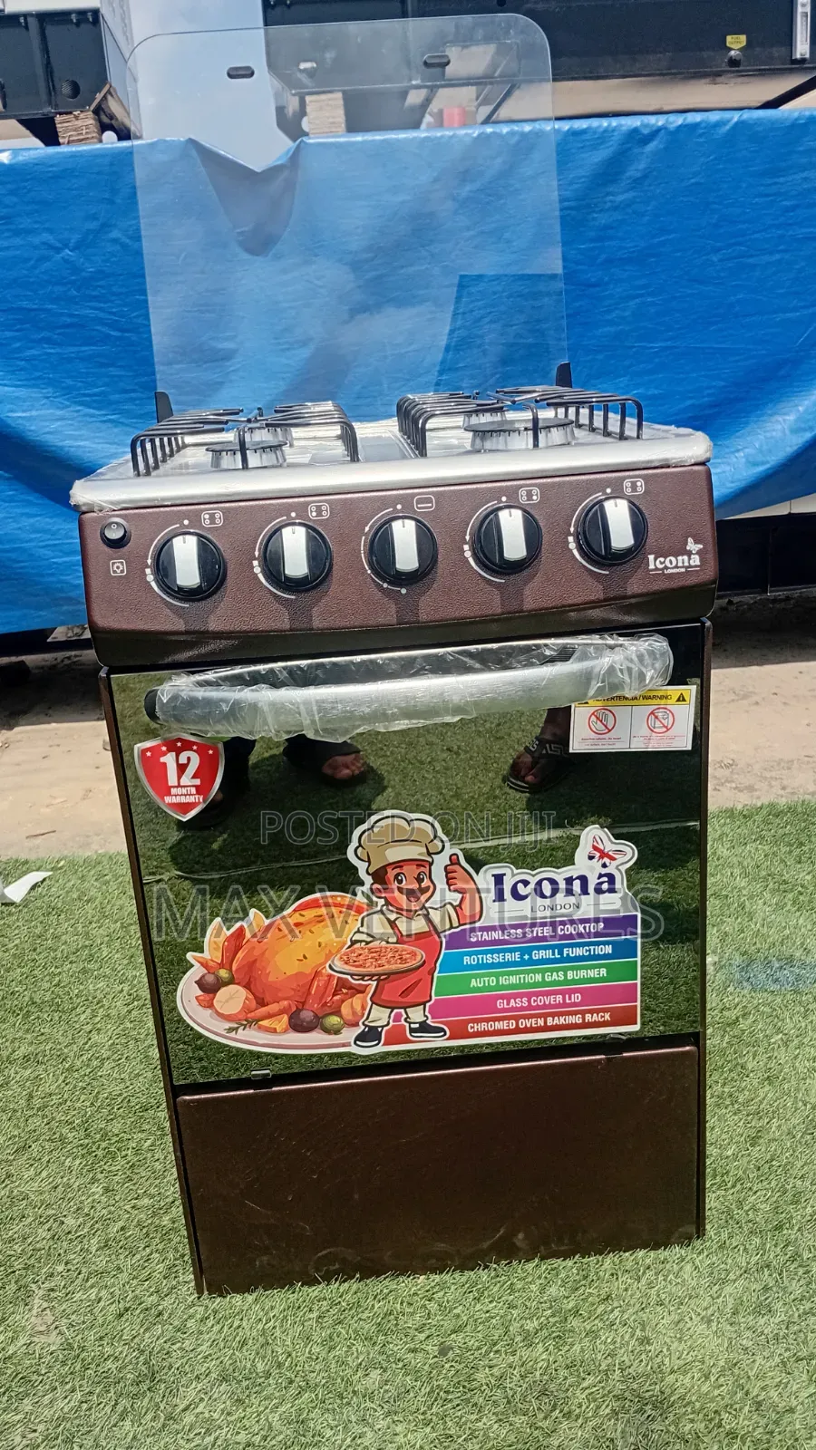 Icona 4 Gas Burner Cooker – Stylish Kitchen Upgrade