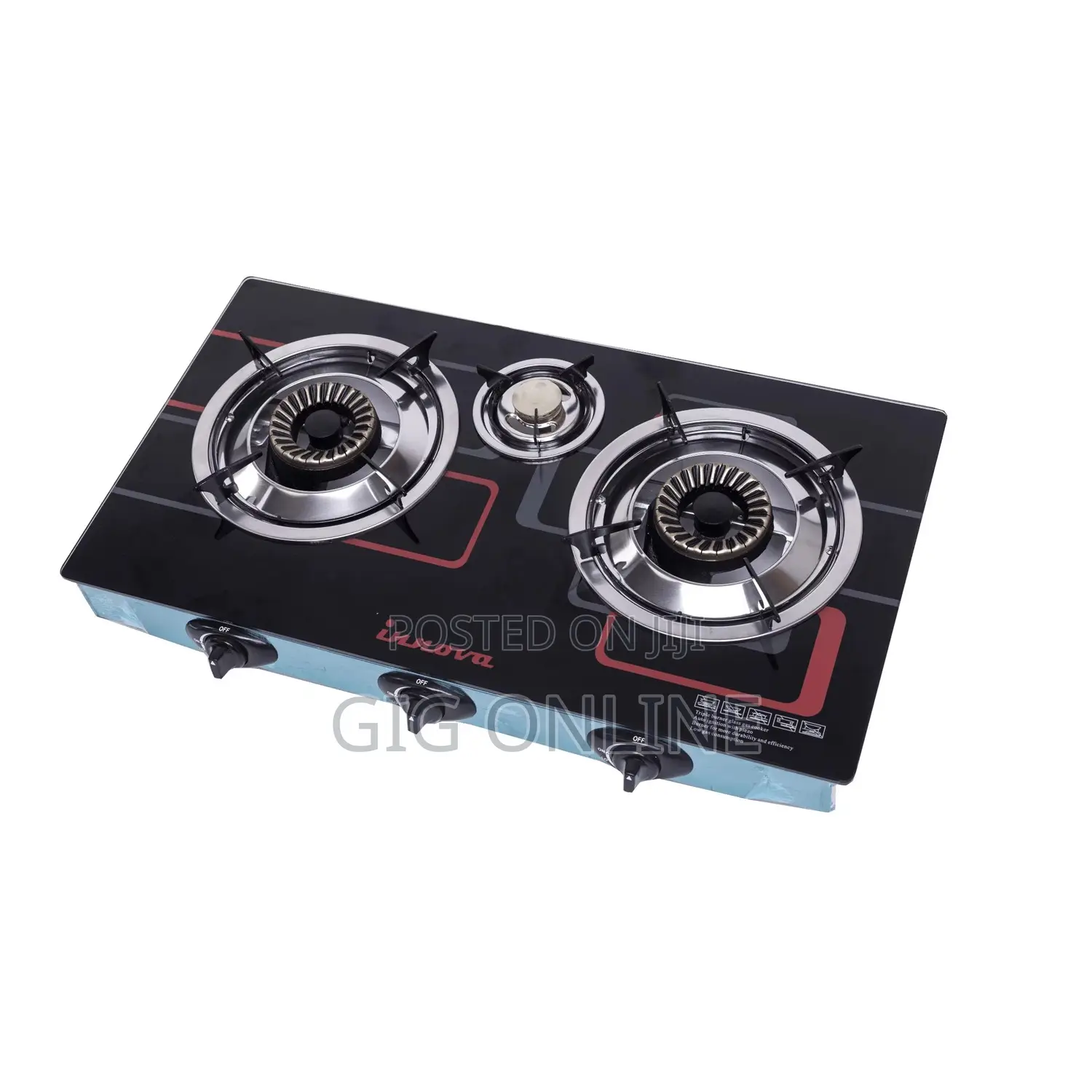 3 Burner Stove Glass