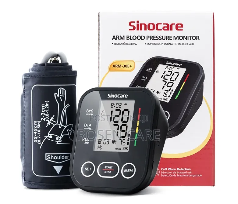 Sinocare Portable Blood Pressure Monitor Sphygmomanometer BP Machine
