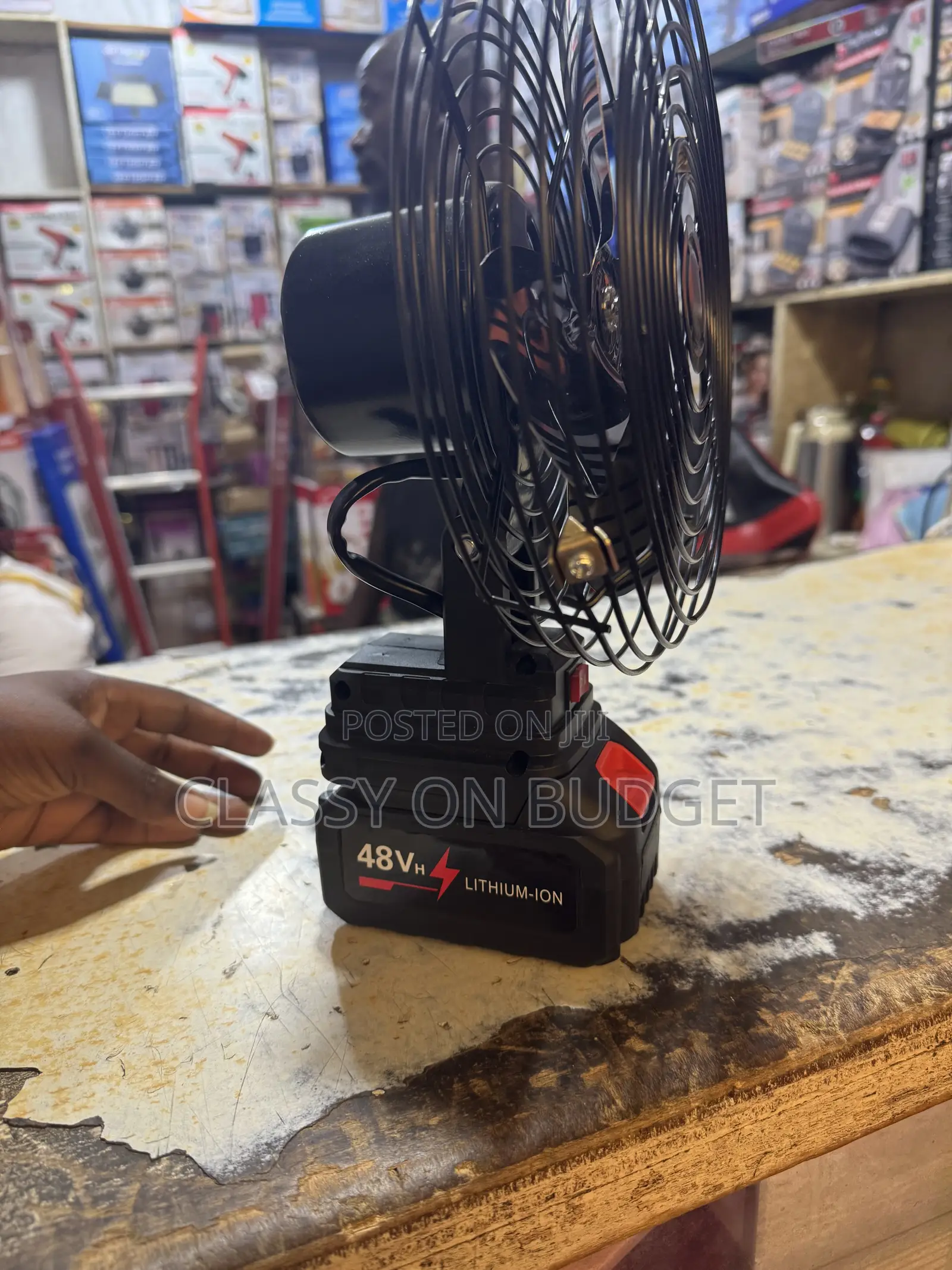Rechargeable Desktop Fan With 48v Battery