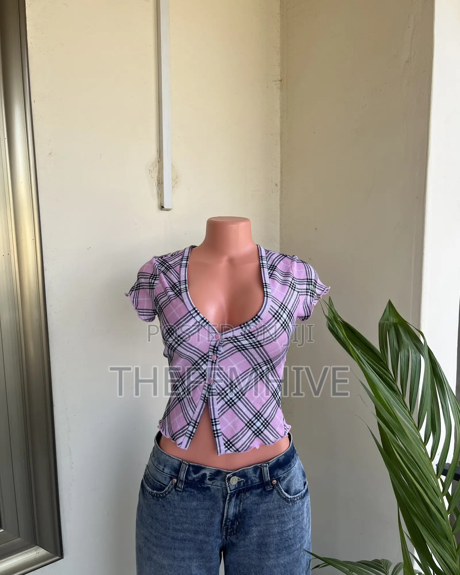 Pink Crop Top Thrift