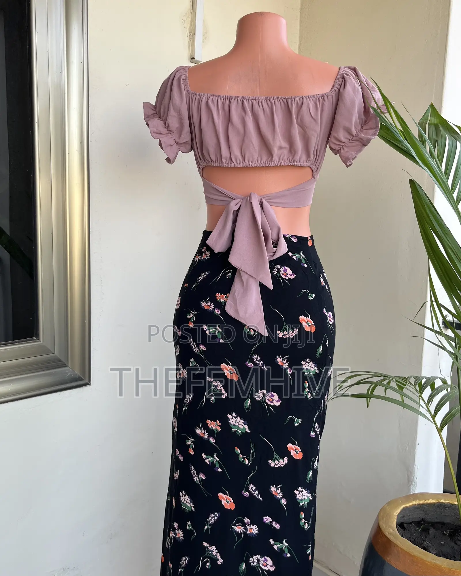 Floral Printed Long Skirt Thrift