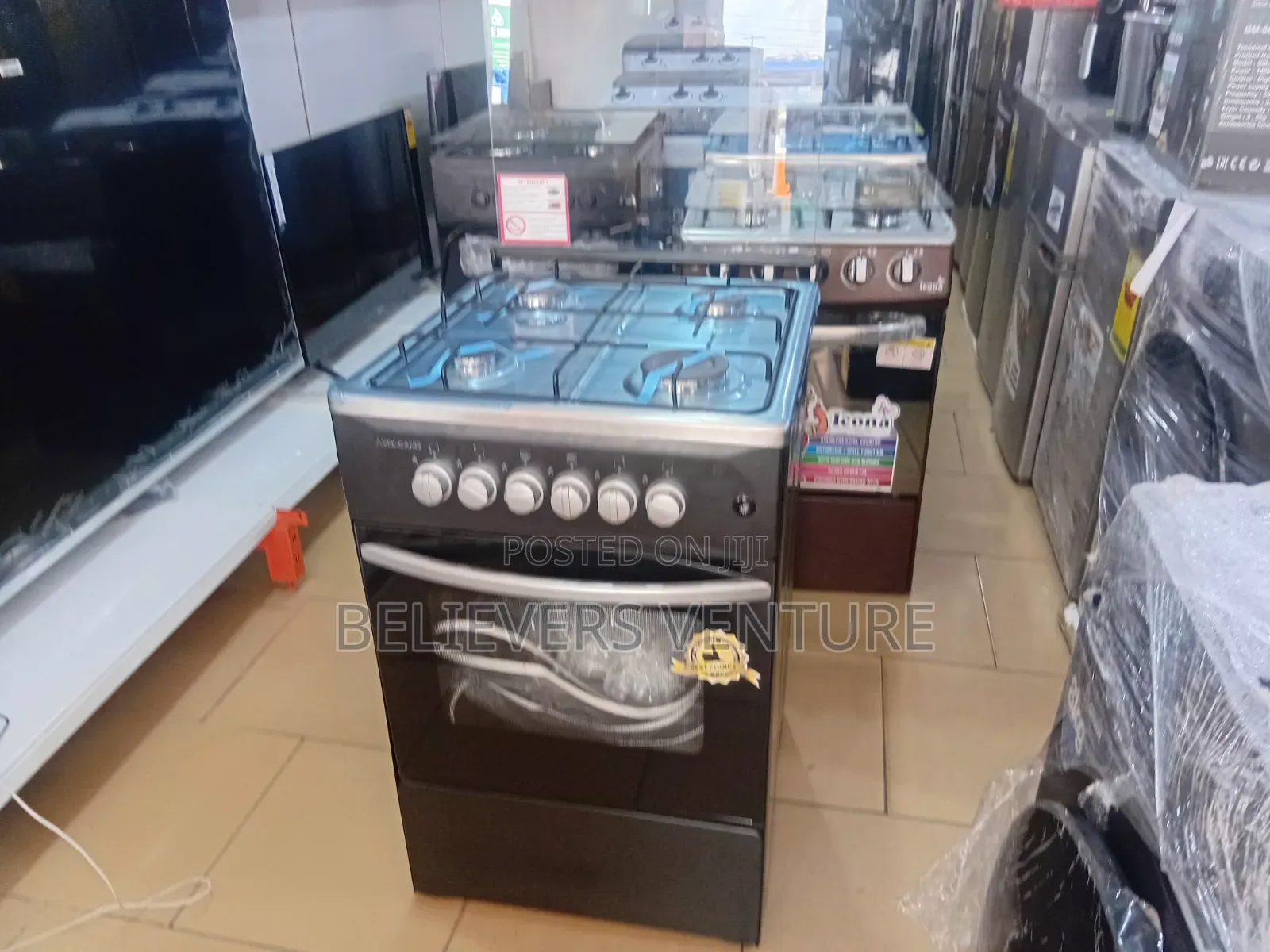 Volcano 4 Burners Gas Cooker – Powerful, Reliable Stylish Cooking