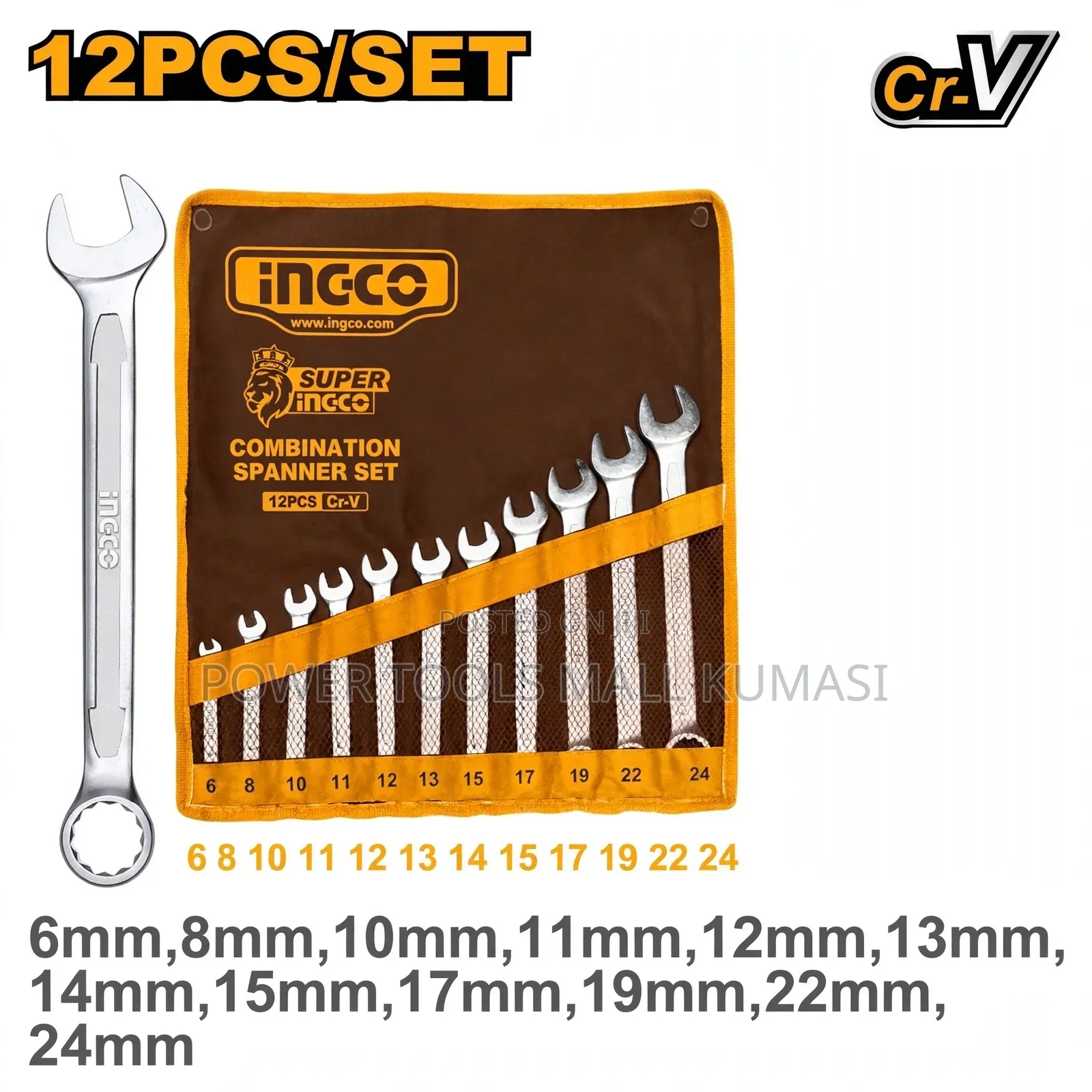 12 PCs Combination Spanner Set