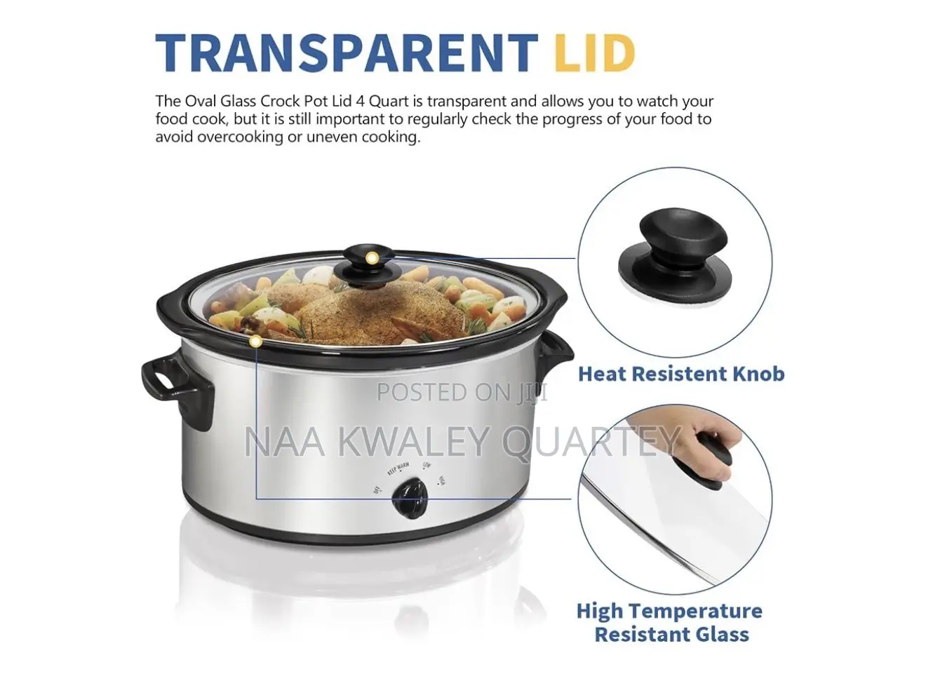 George Home Slow Cooker 6L