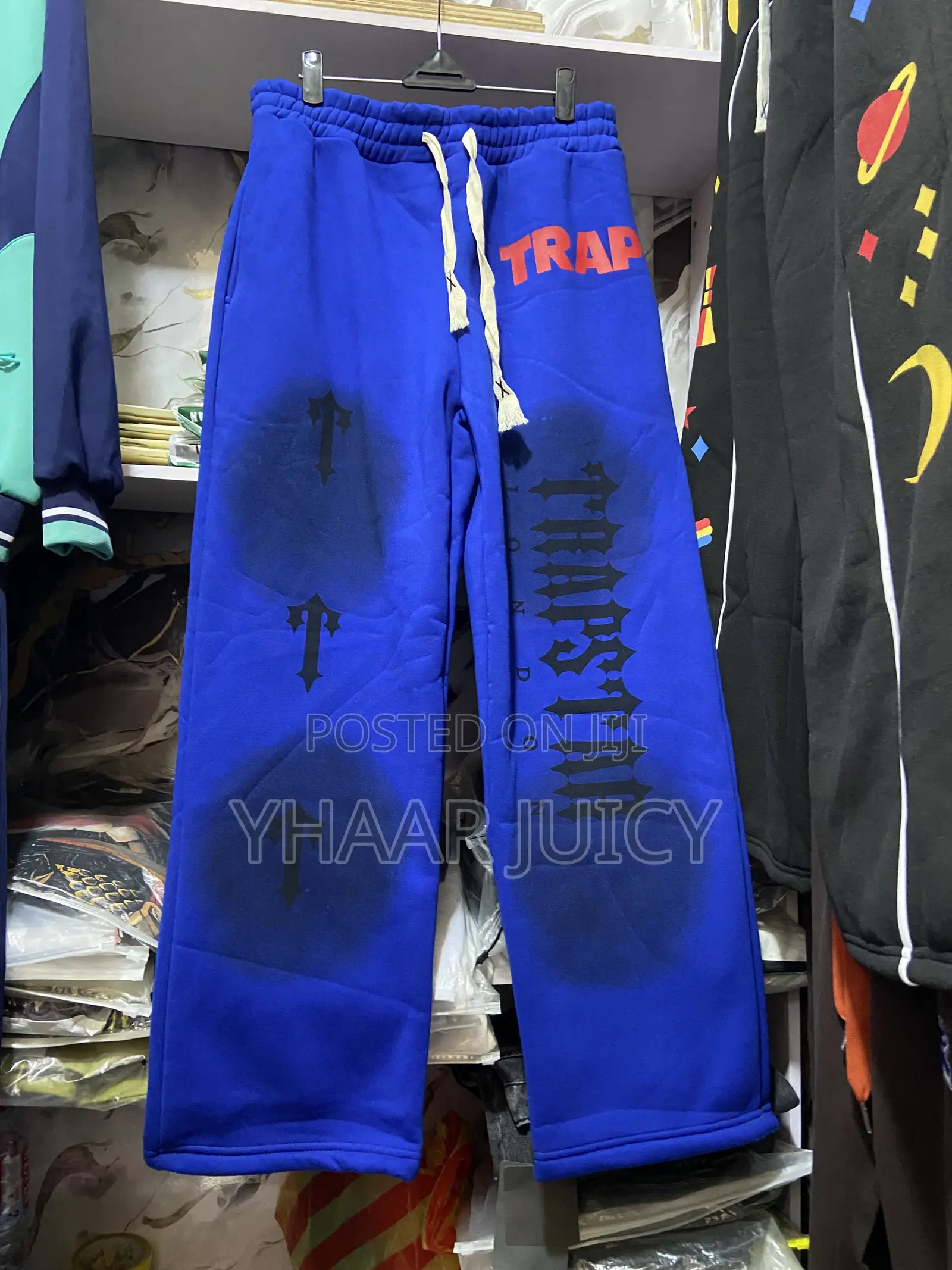 Blue Design Jogger Pants