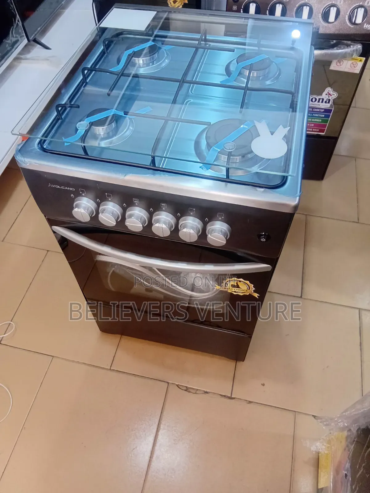 Volcano 4 Burners Gas Cooker – Reliable Heat for Faster,Easier Cooking