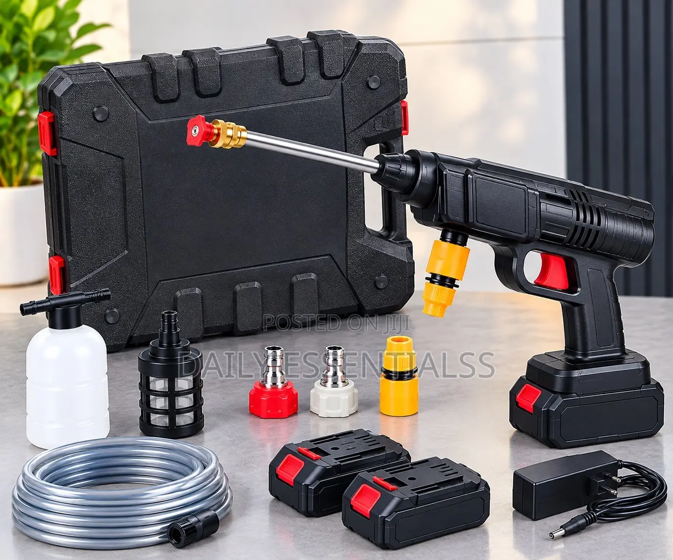 48V Rechargeable Pressure Washer With 2 Batteries