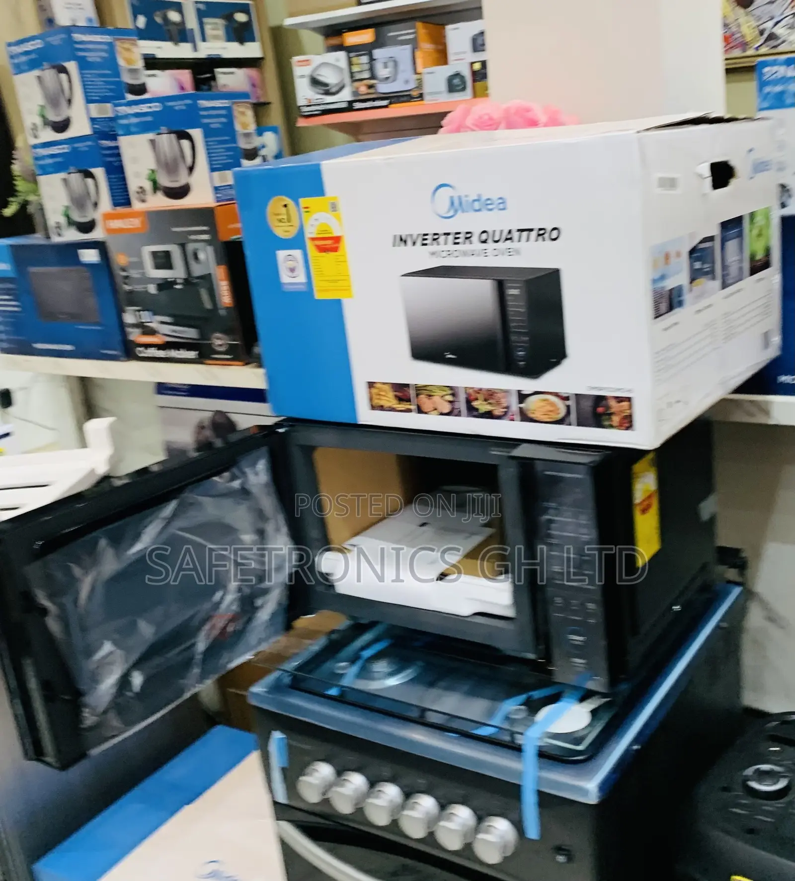 Perfect Grey Inverter Midea 30L Solo Microwave