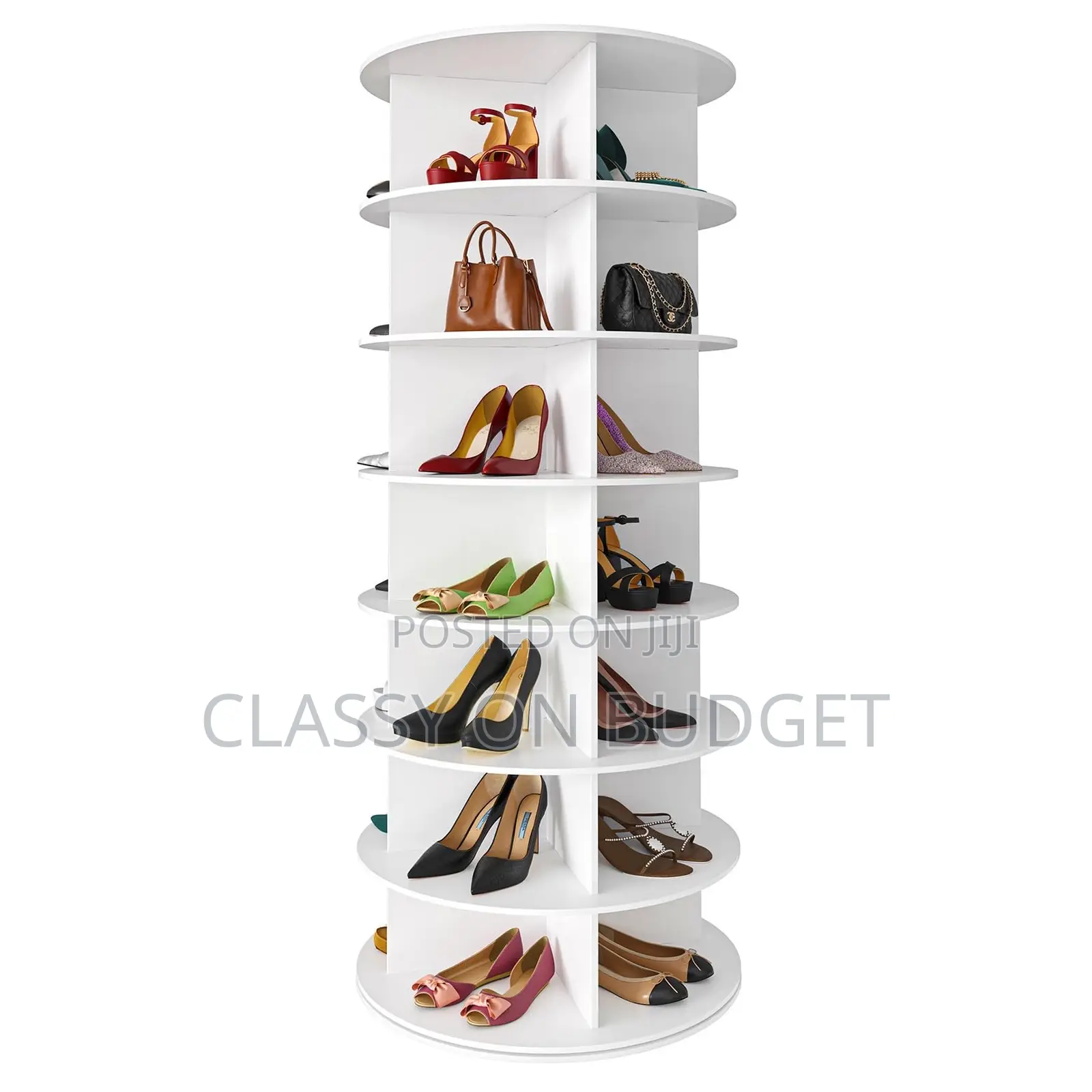 360° Rotating Bag Shoe Rack- 7 Tier