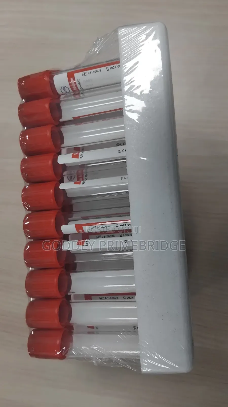 Plain Tube 5ml-100pcs Red Top