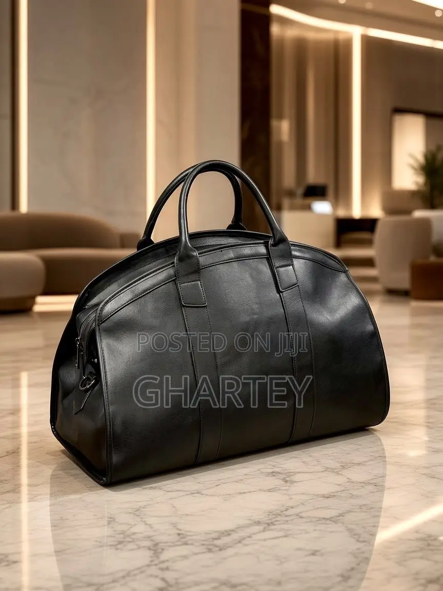 Luxury Leather Travel Duffel Bag – Premium Weekend Business