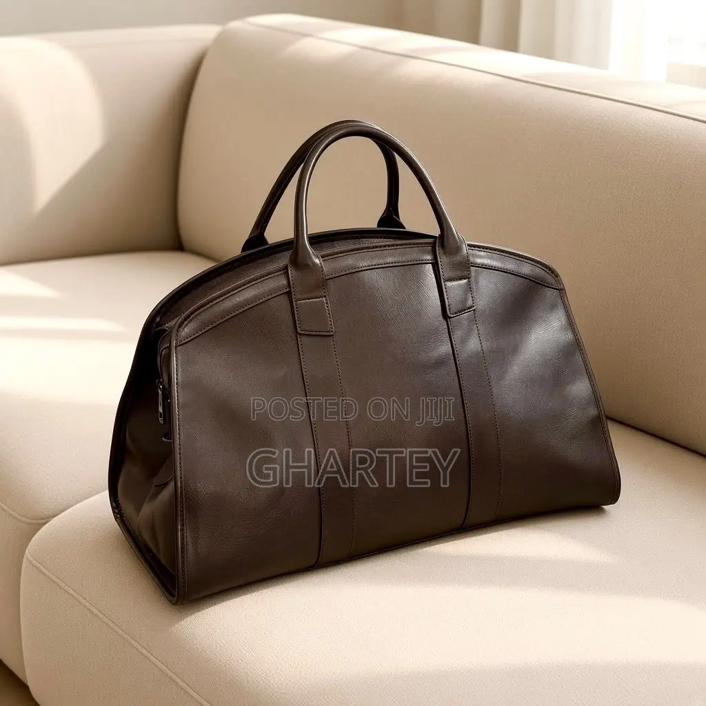 Luxury Leather Travel Duffel Bag – Premium Weekend Business
