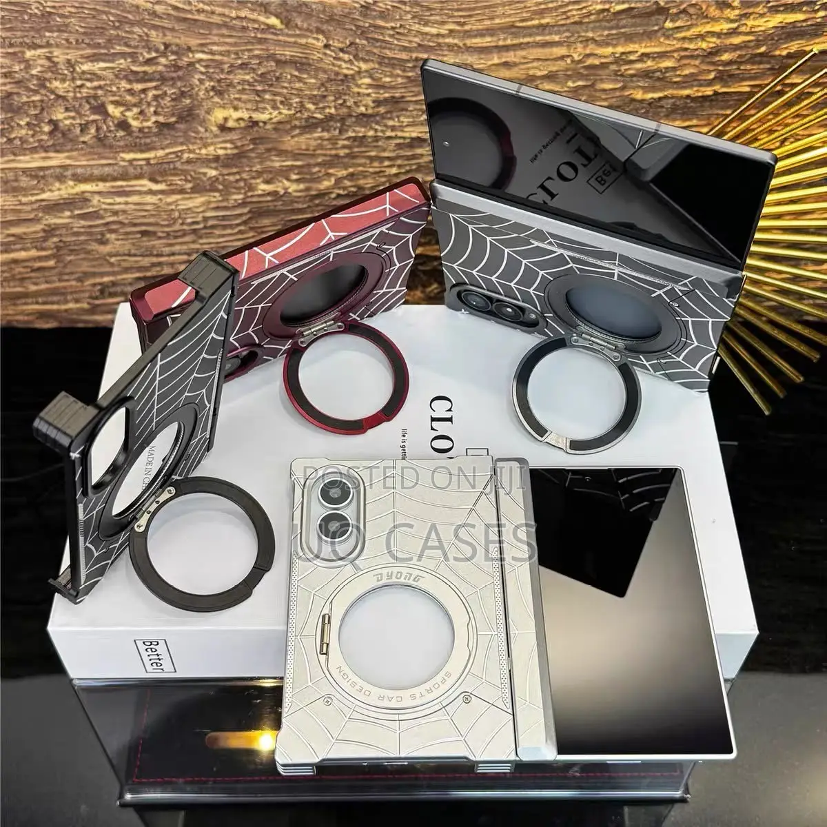 Spider Metallic MagSafe Samsung ZFold 8Ultra Phone Case