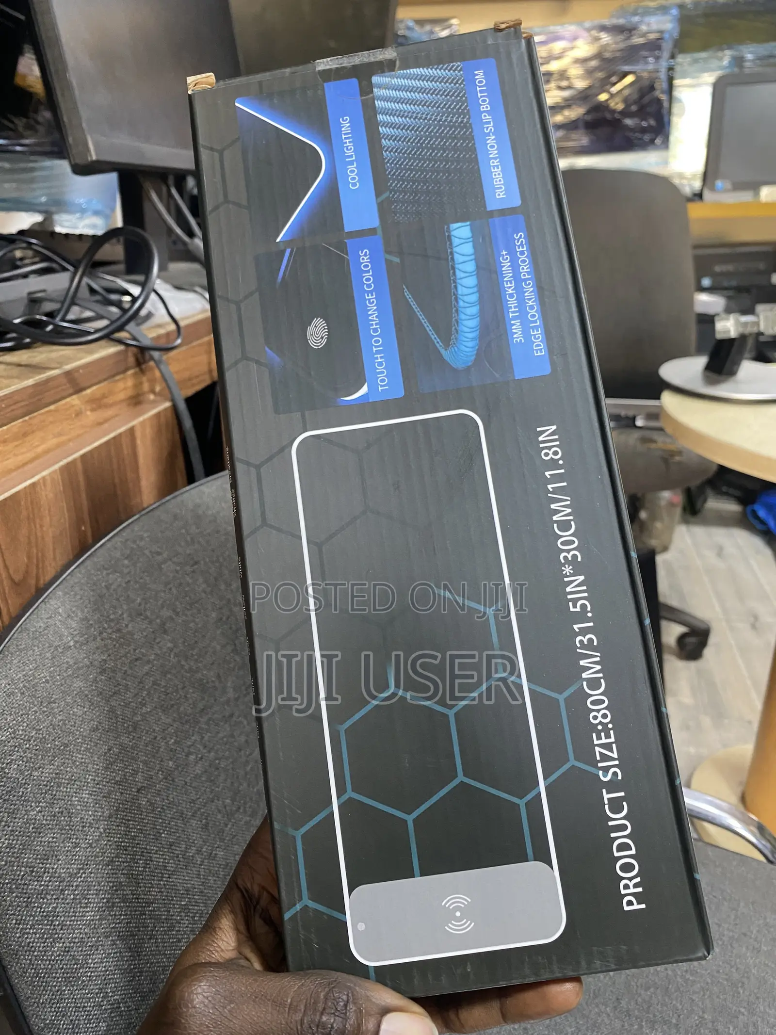 GIM Wireless Charging RGB Gaming Mouse Pad 15W, LED Mouse Mat