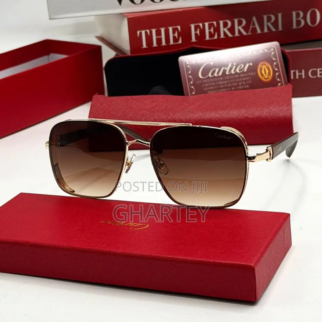 Cartier Luxury Rimless Sunglasses – Elegant Designer Eyewear
