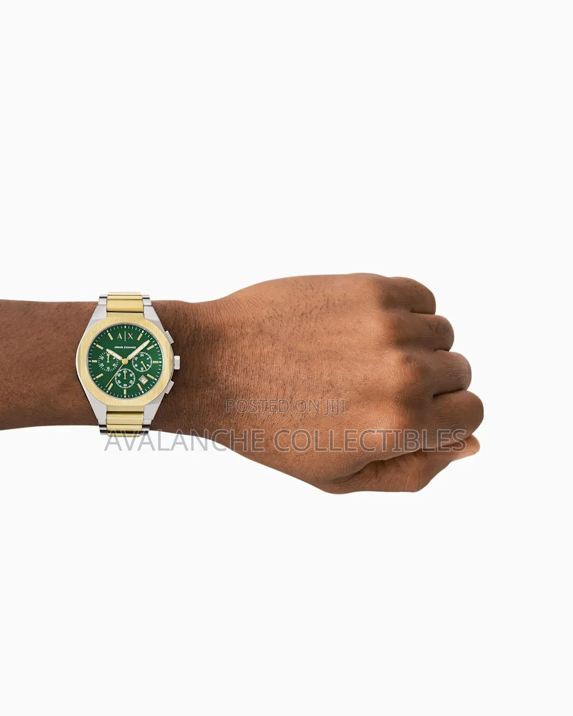 Armani Exchange Silver and Gold Tone 42mm Case Size