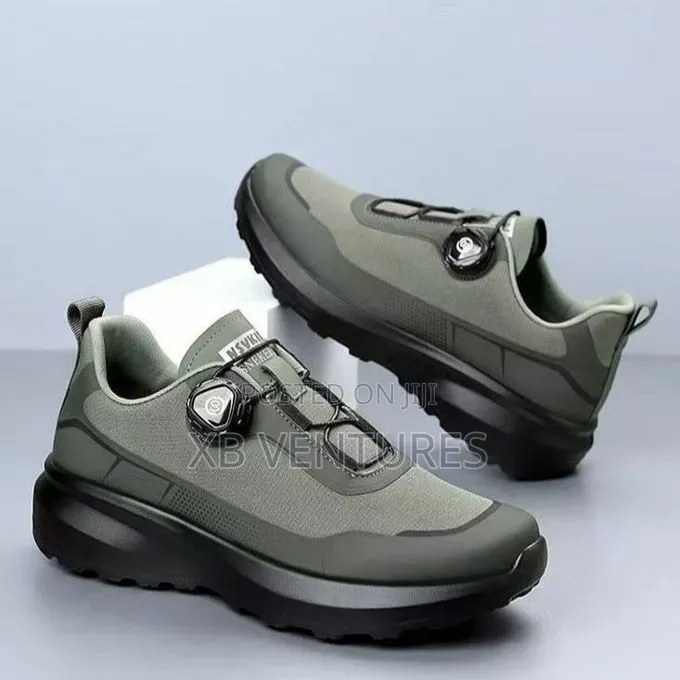 Outdoor Daily Walking Non-Slip Dial Lace Sneaker - Green