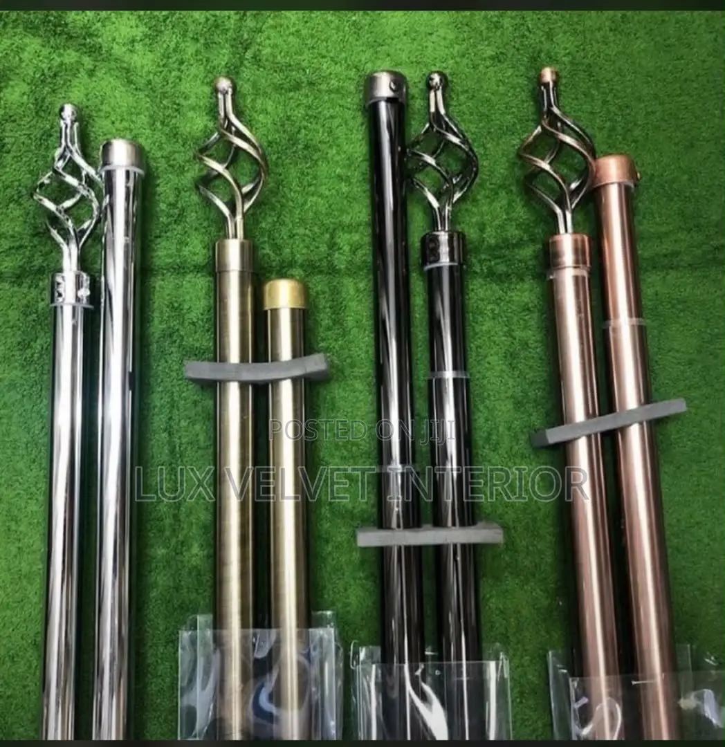 Heavy Duty Extendable Curtain Rods With Brackets - All Sizes Available