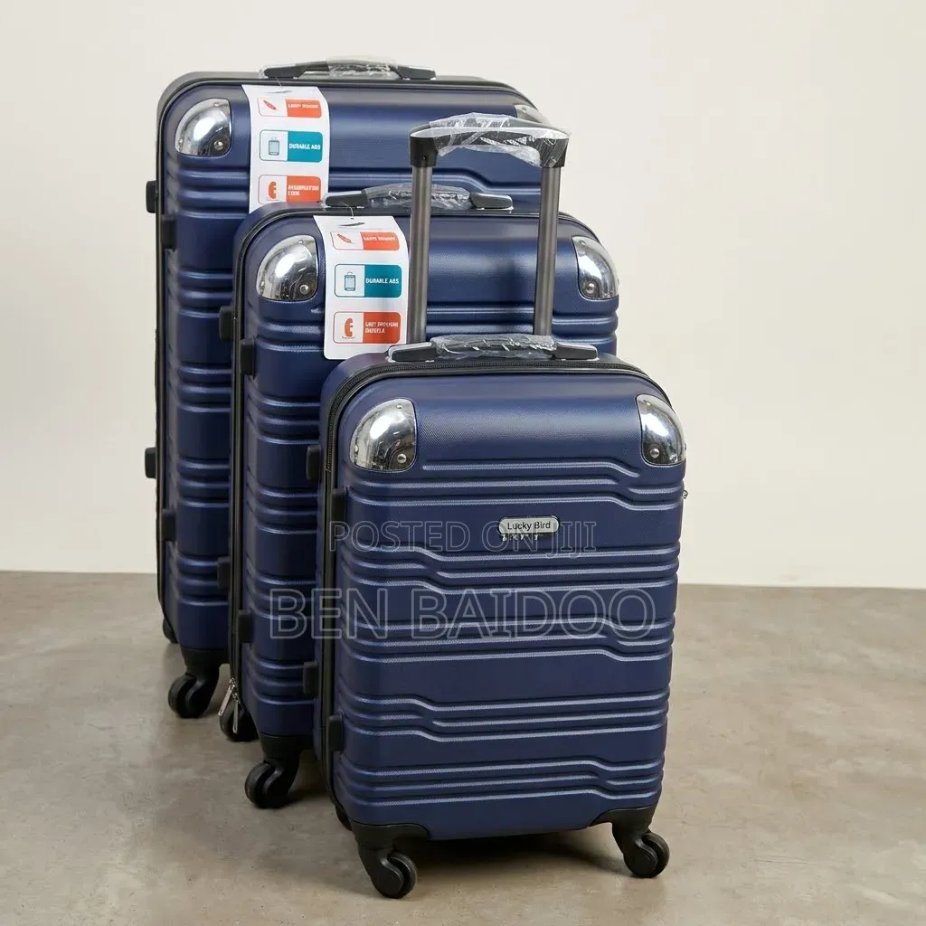 Plastic Suitcase 3in1 (4-Round Wheels)