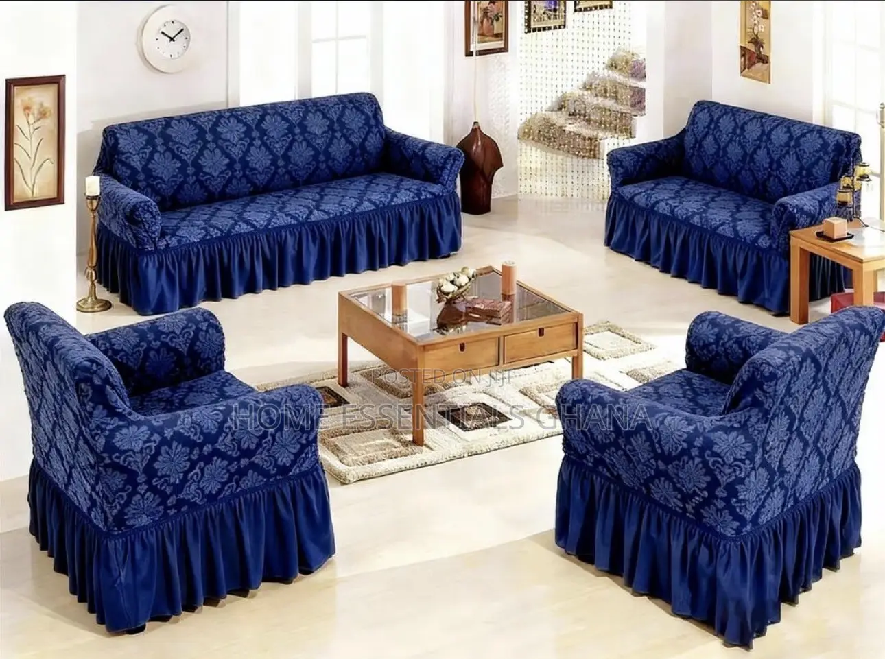 Skirt-Type Sofa Covers Set Elegant Comfortable Sofa Protection