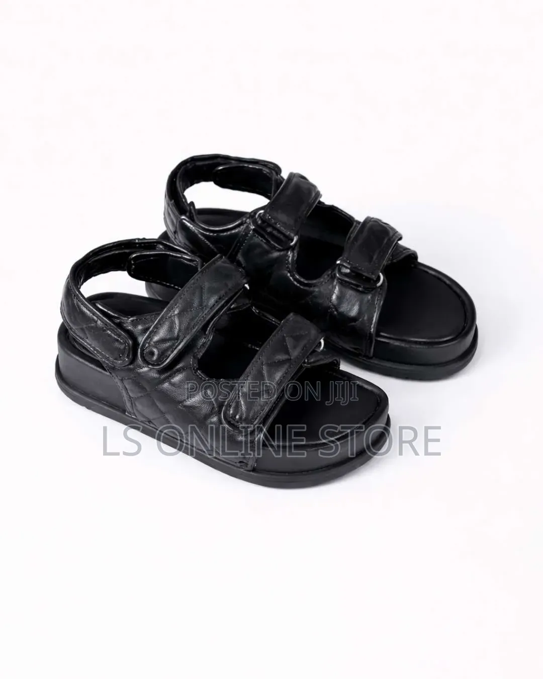 Platform Black Sandals