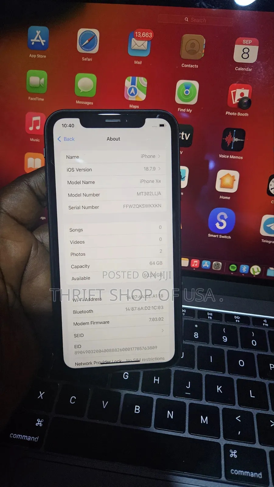 Apple iPhone XR 64 GB Black