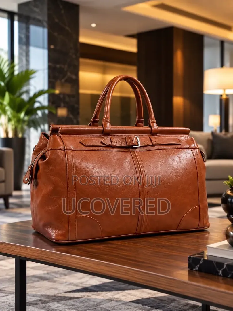 Structured Faux-Leather Weekender Duffel and Travel Bags