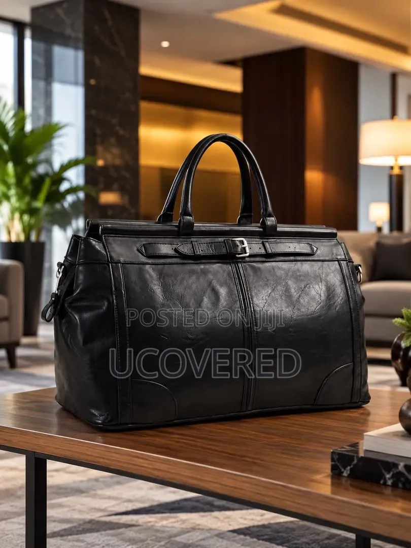 Structured Faux-Leather Weekender Duffel and Travel Bags