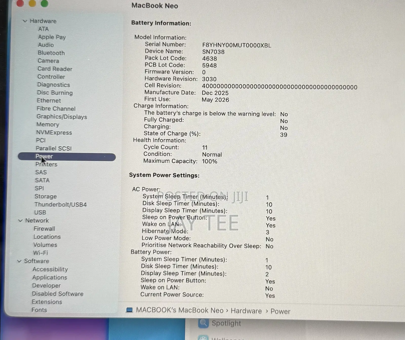 Laptop Apple MacBook Neo 2026 8GB SSD 512GB