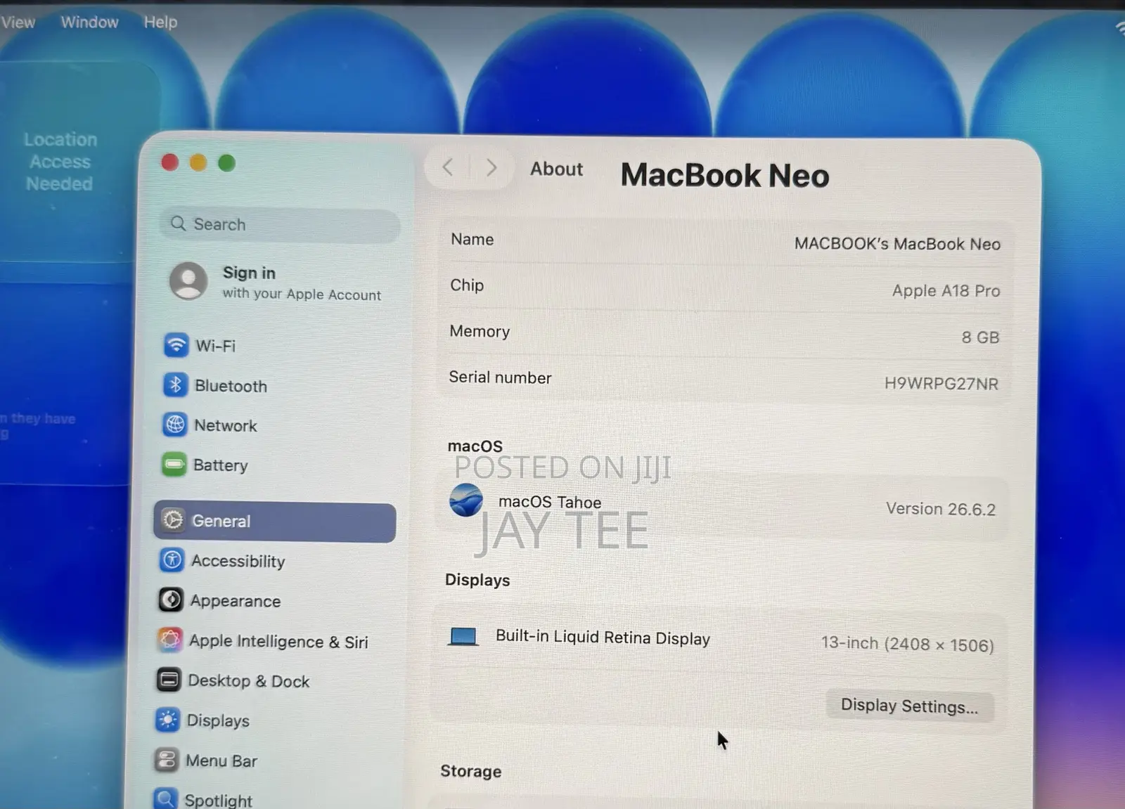 Laptop Apple MacBook Neo 2026 8GB SSD 512GB