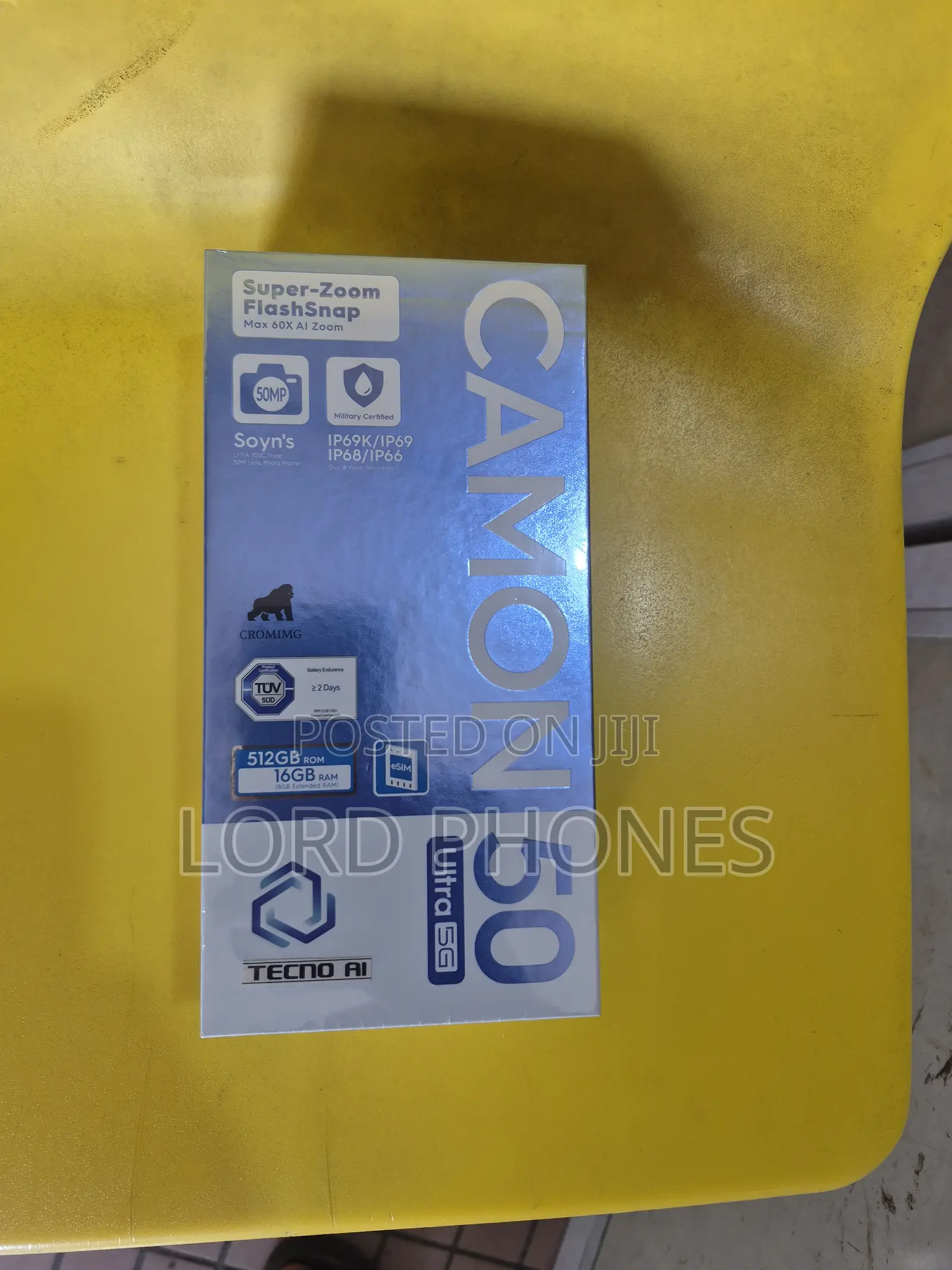 New Tecno Camon 50 Ultra 512 GB Black