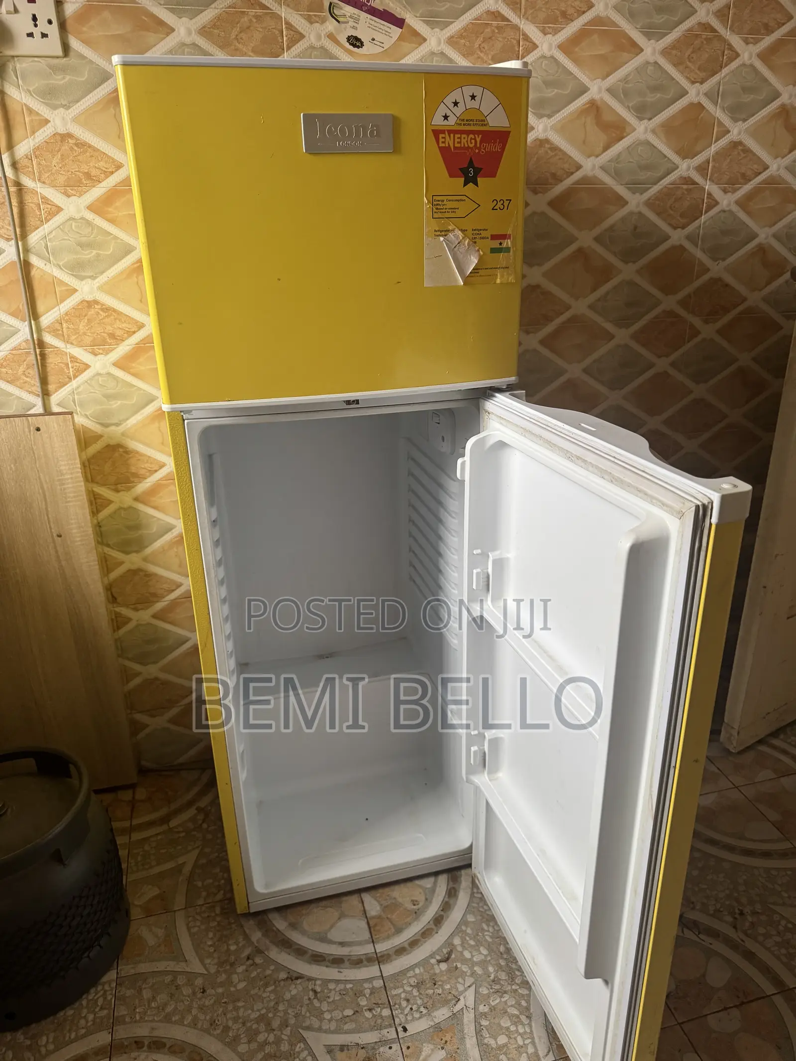 Icona Double Door Refrigerator – Used, Good Working Condition