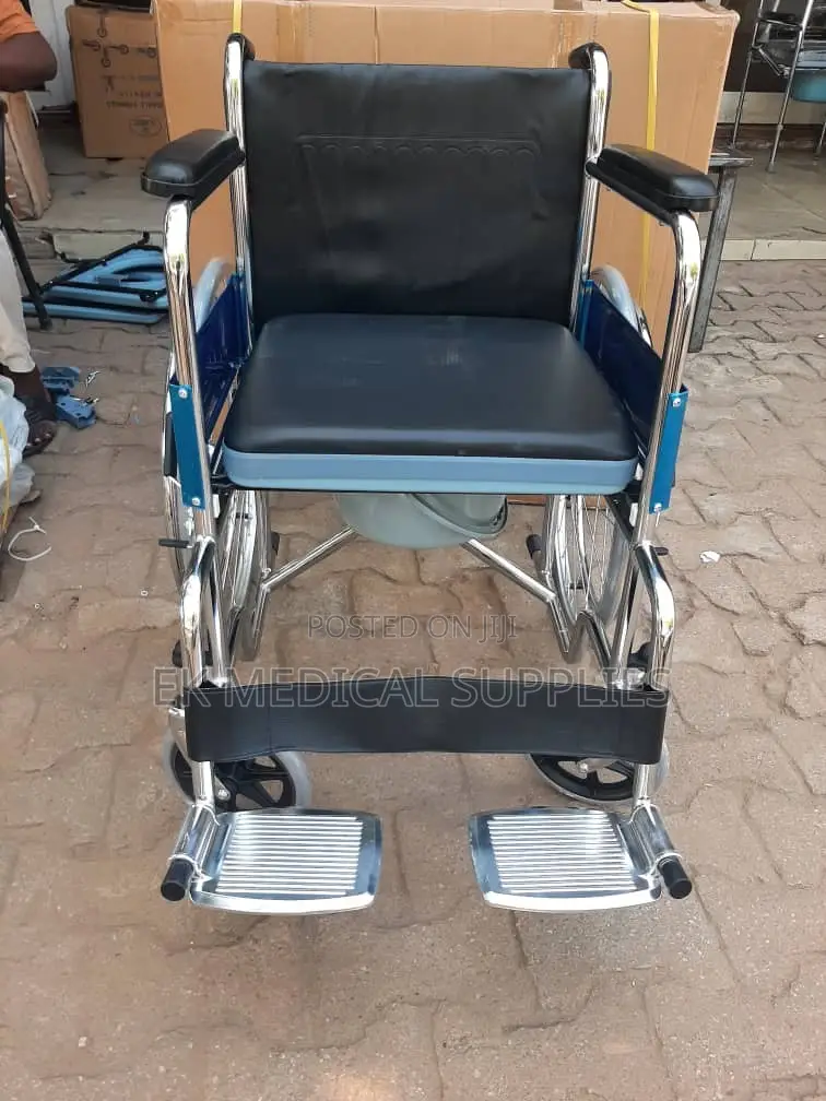 Commode Wheel Chair (Short Back)
