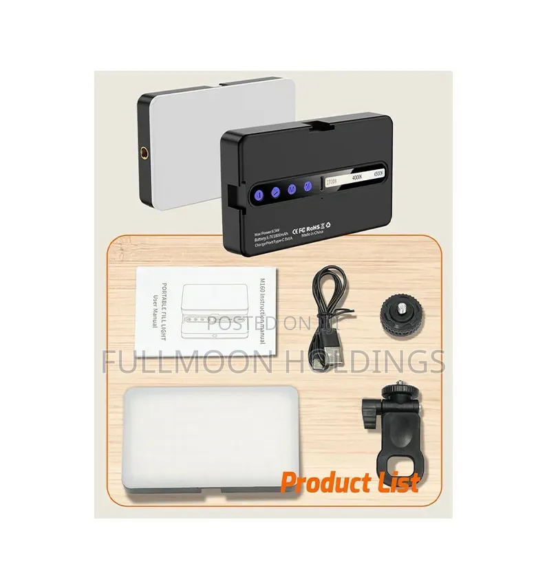 M160 Selfie Video Conferencing Vlog RGB Light