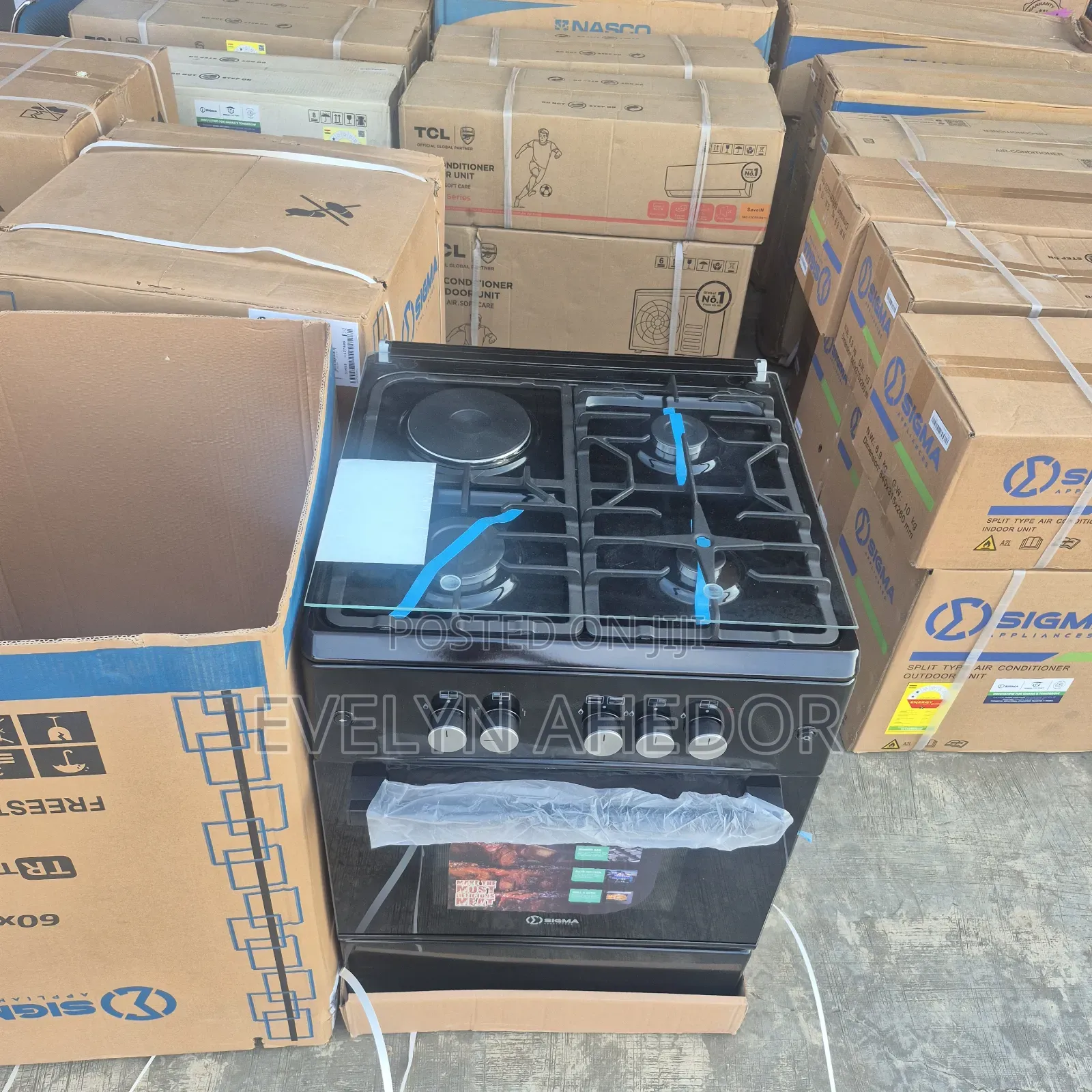 Affordable Sigma Gas Cooker and Electric Plate 50by50