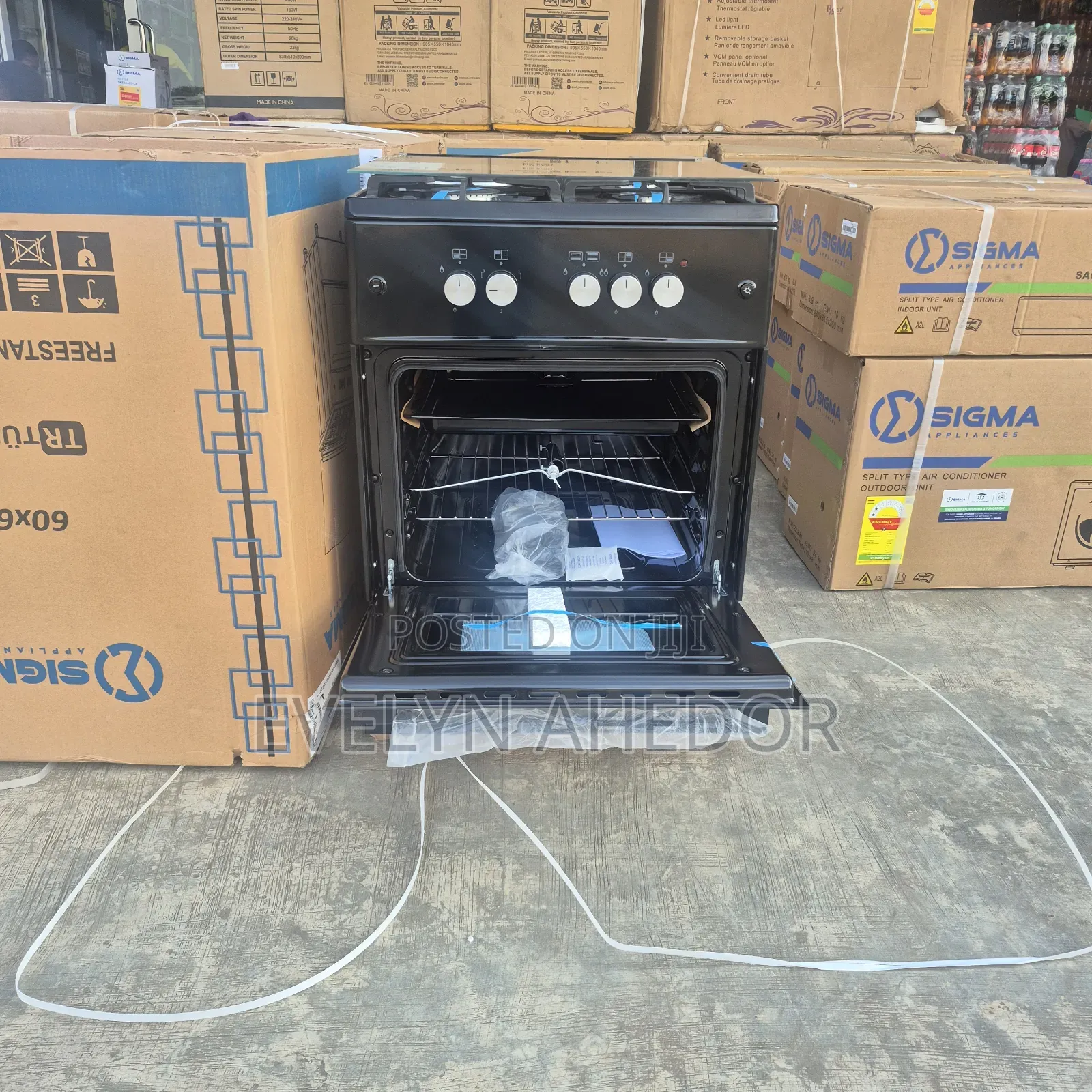 Affordable Sigma Gas Cooker and Electric Plate 50by50