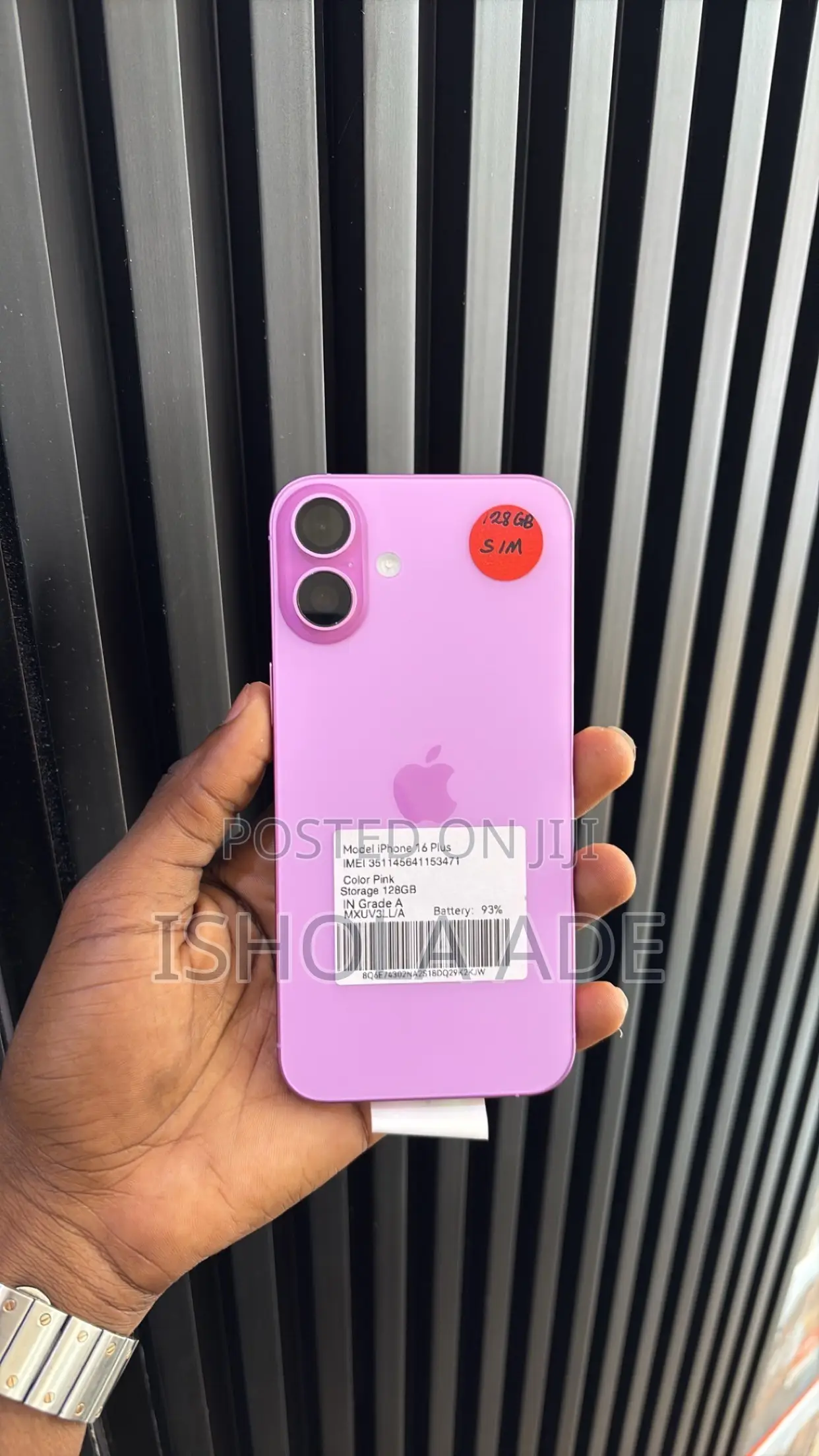 Apple iPhone 16 Plus 128 GB Pink
