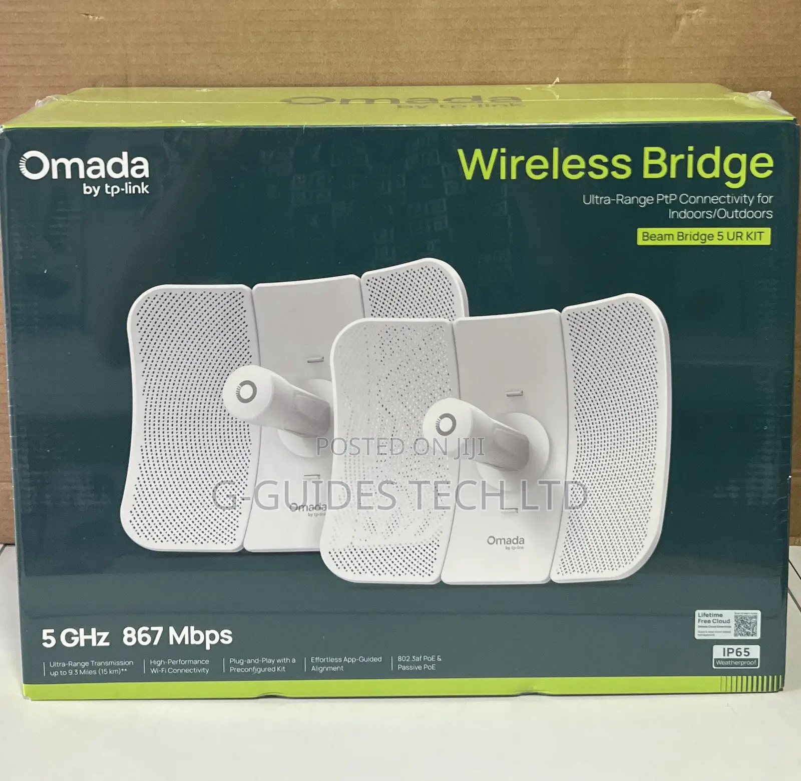 TP-Link Beam Bridge 5 UR KIT 5GHz 867 MBPS Ultra-Range Wireless Bridge