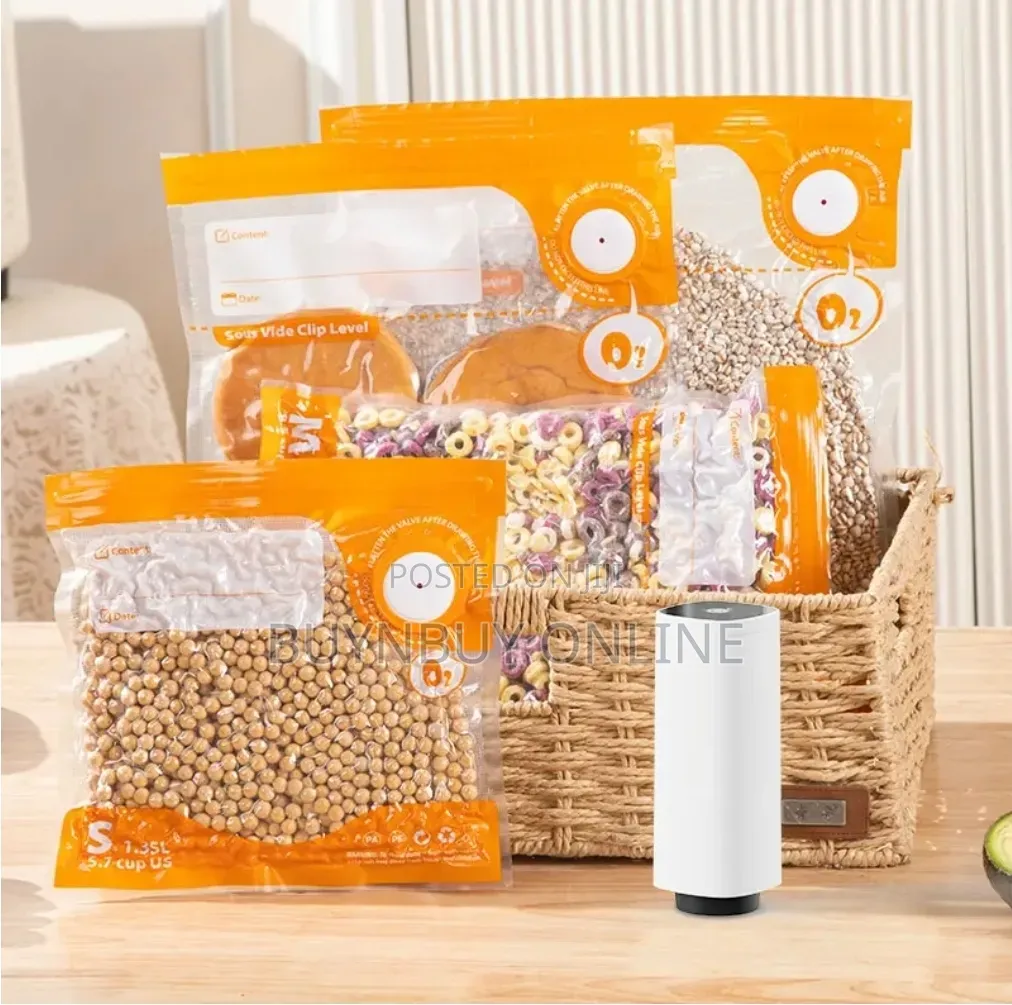 Bpa-Free Reusable Food Storage Vacuum Bags 10 Pieces