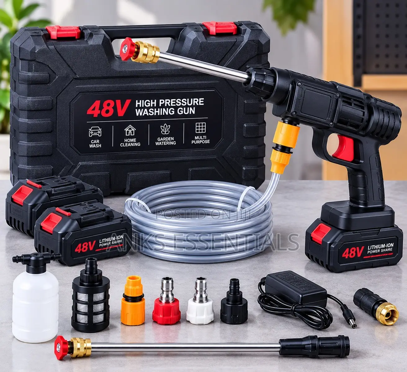 48V Electric Water Spray Cleaning Gun