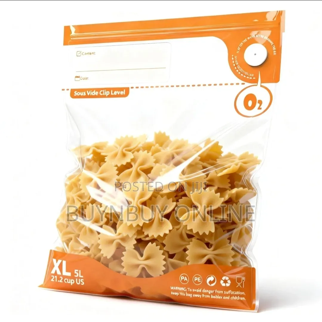 Bpa-Free Reusable Food Storage Vacuum Bags 10 Pieces