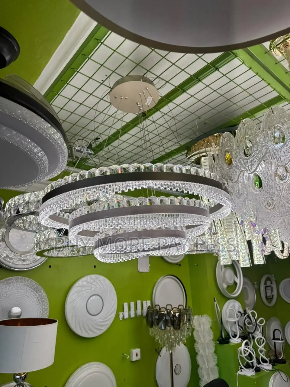 Modern Multi-Ring Led Crystal Chandelier