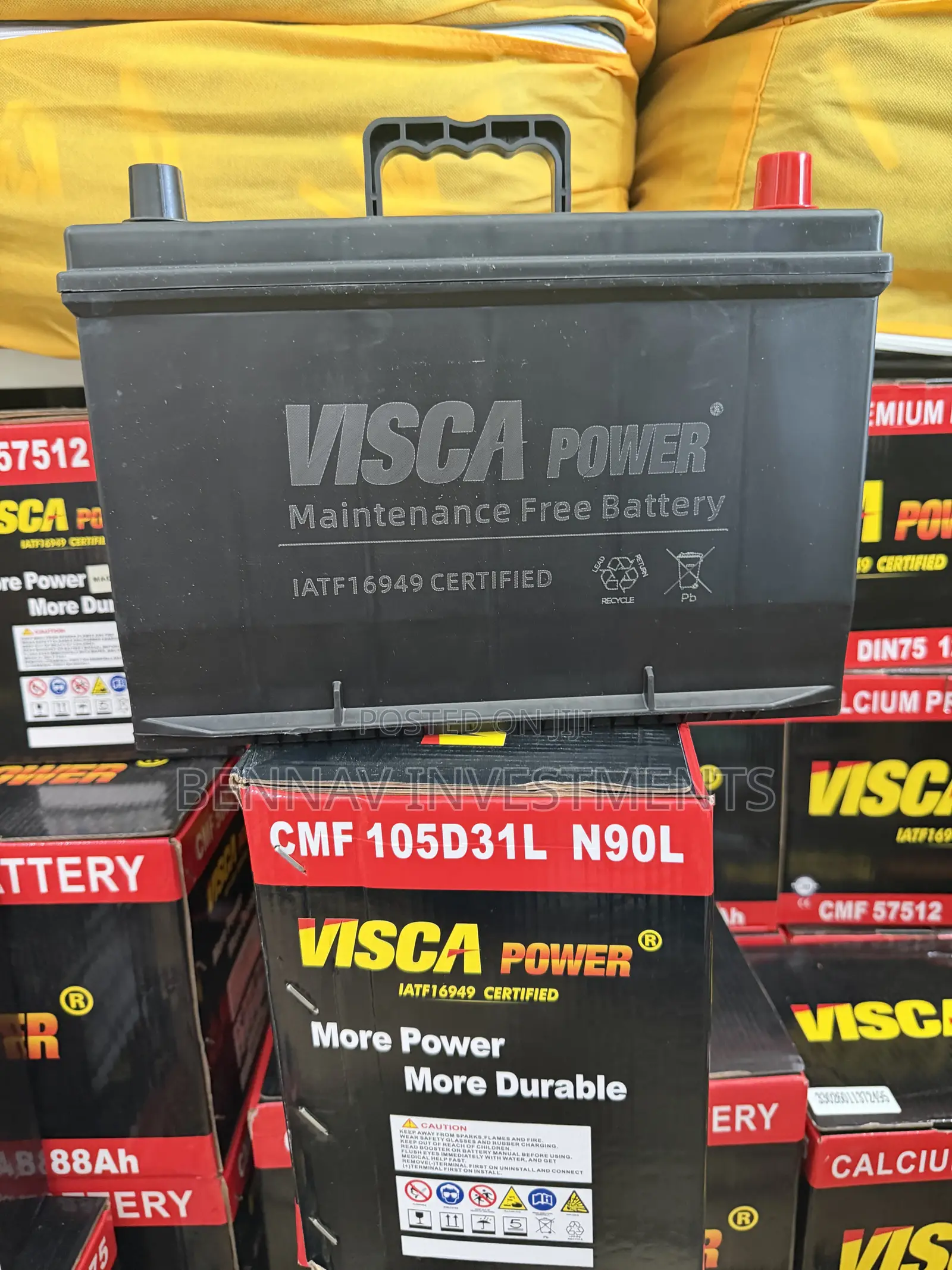 Visca Power 17 Plates Battery 12v 90ah