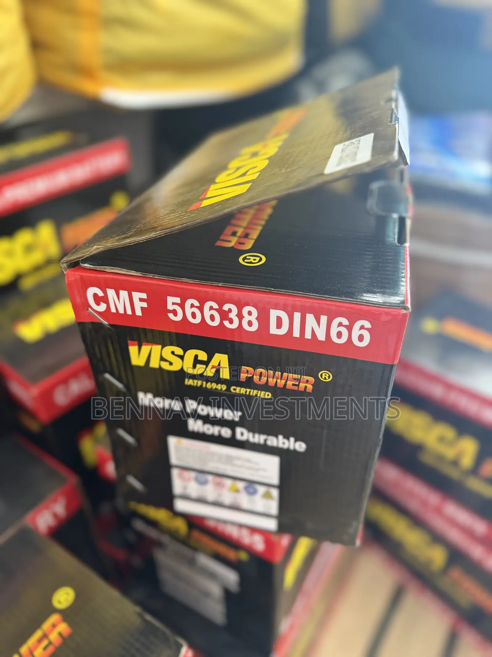 Visca Power 13 Plates Battery 12v 66ah