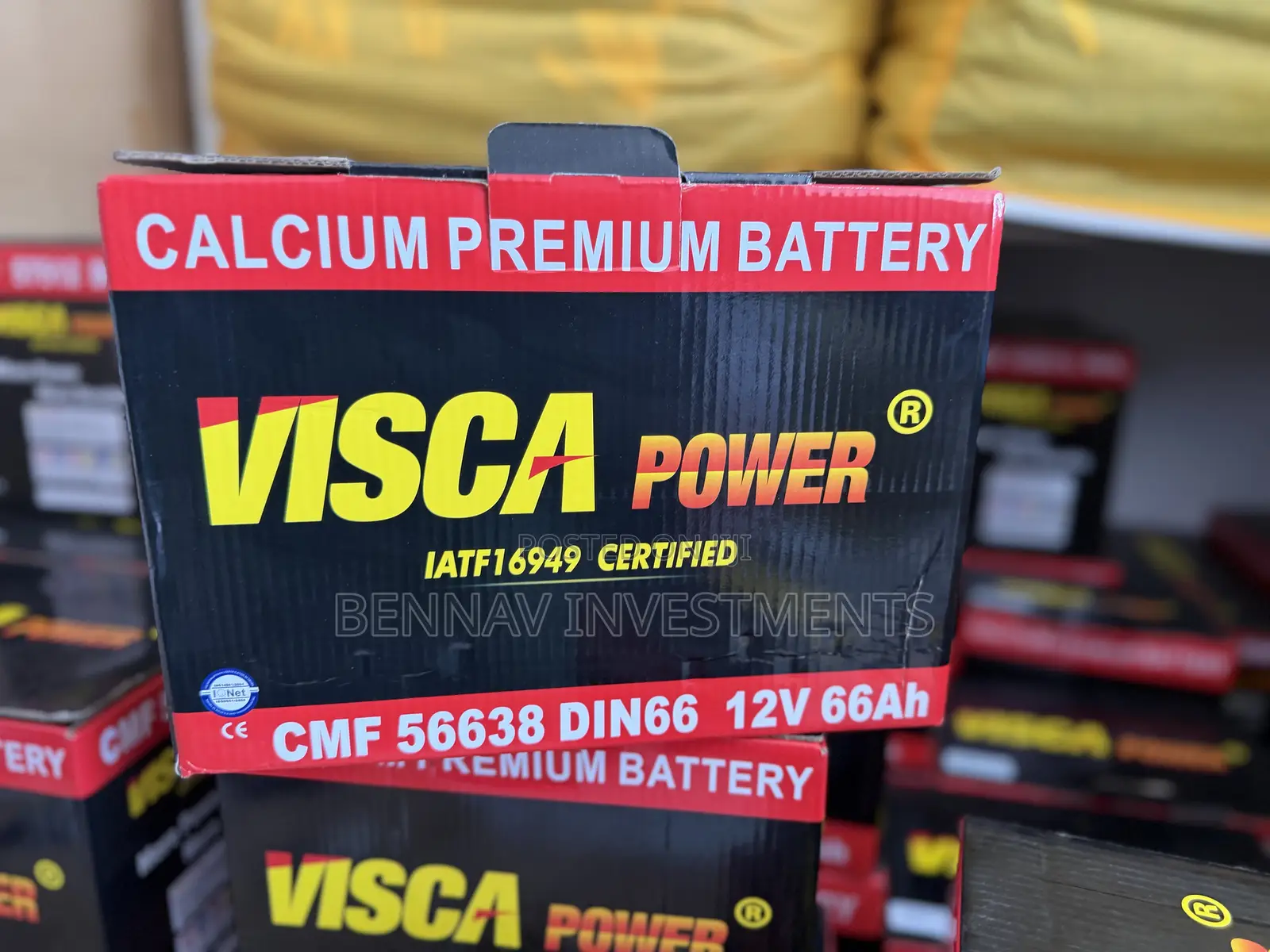 Visca Power 13 Plates Battery 12v 66ah