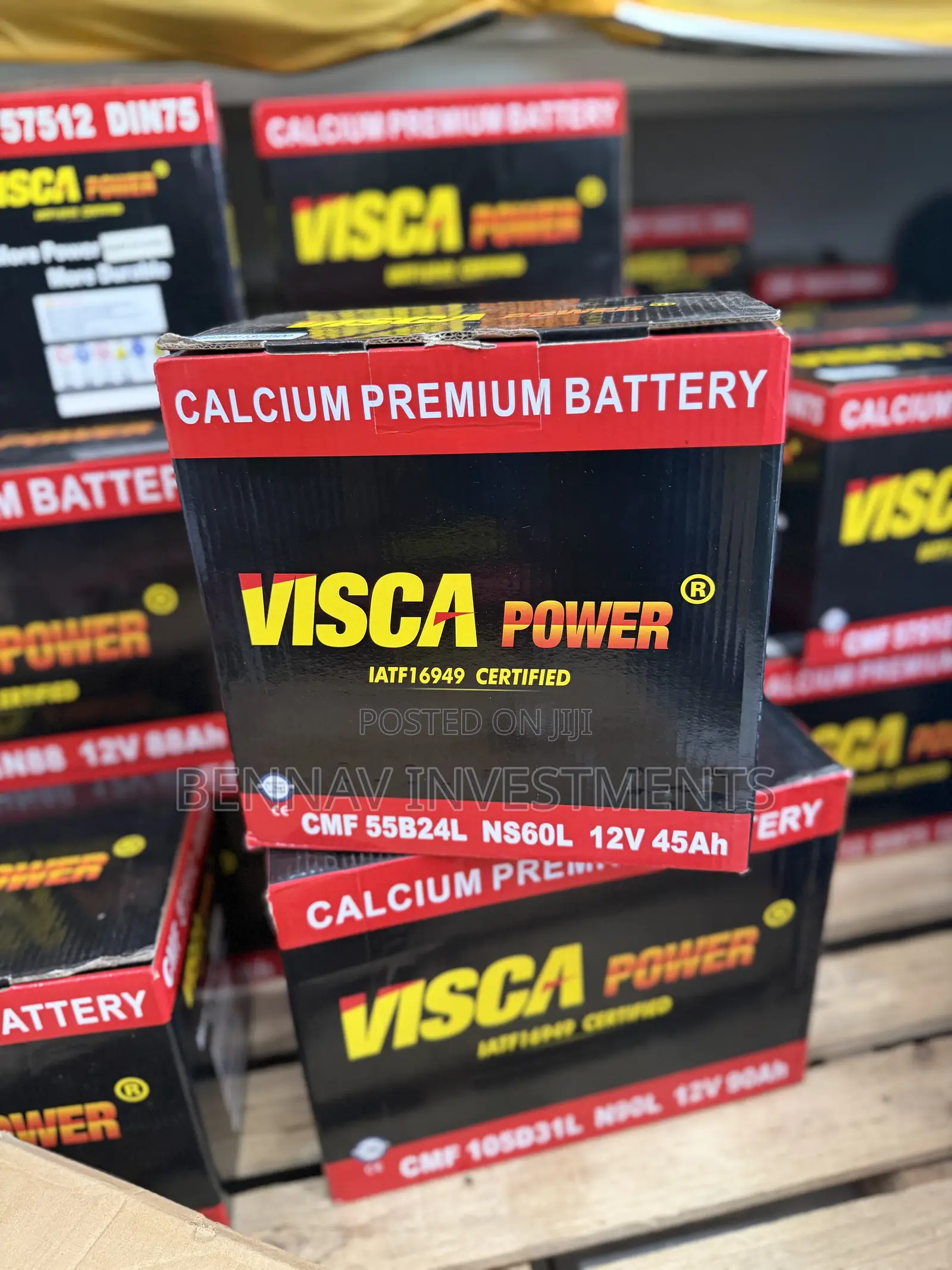 Visca Power 11 Plates Battery 12v 45ah Big Terminal